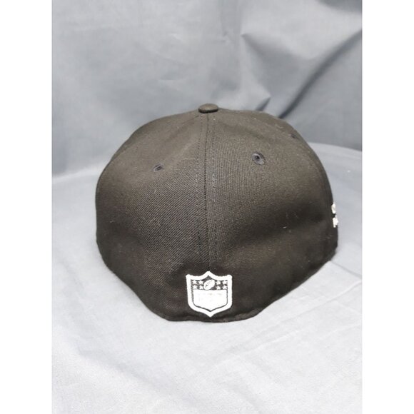 New Era 59Fifty Las Vegas Raiders Fitted Cap Black Size 7 1/2 NEW WITH TAGS! - Picture 4 of 8
